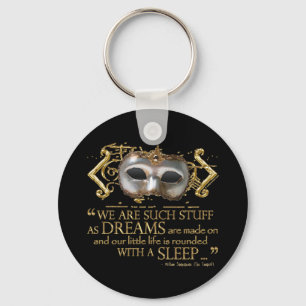 The Tempest Quote (Gold Version) Keychain