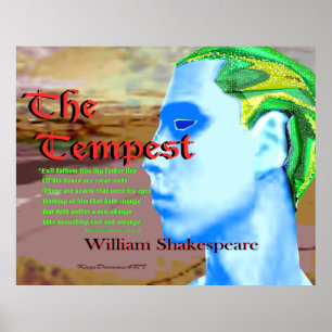 The Tempest quote Poster