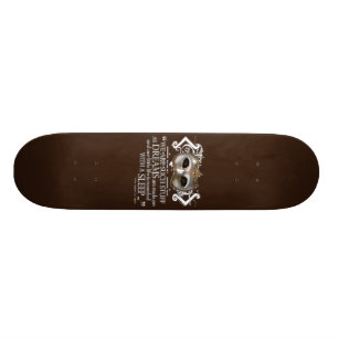 The Tempest Quote Skateboard