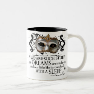 The Tempest Quote Two-Tone Coffee Mug