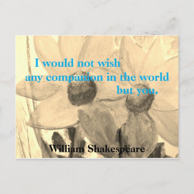 The Tempest Shakespeare Postcard (Front)