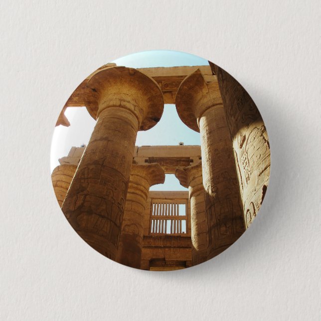 The Temple Complex of Karnak in Thebes, Egypt 2 Inch Round Button (Front)