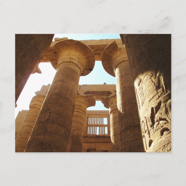 The Temple Complex of Karnak in Thebes, Egypt Postcard (Front)