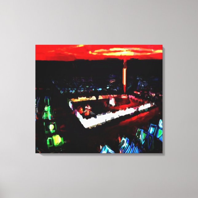 The Temple in the WIlderness Canvas Print (Front)