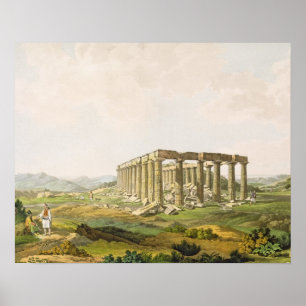 The Temple of Apollo Epicurius, plate 25 from Part Poster