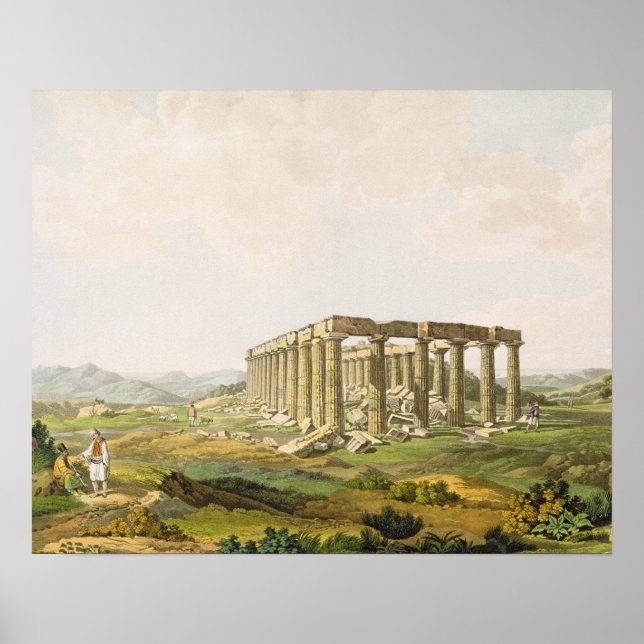 The Temple of Apollo Epicurius, plate 25 from Part Poster (Front)