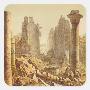 The Temple of Karnak in Egypt Square Sticker