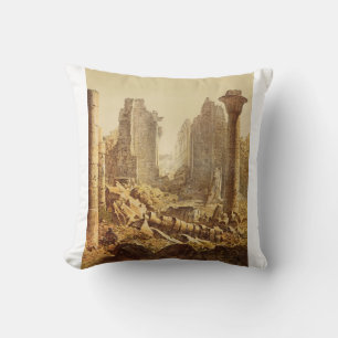 The Temple of Karnak in Egypt Throw Pillow