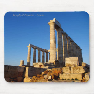The temple of Poseidon in Sounio Mouse Pad