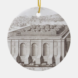 The Temple of Solomon, Jerusalem, from 'Entwurf ei Ceramic Ornament