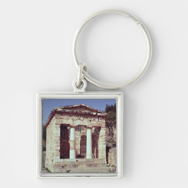 The Temple of the Treasures of the Athenians Keychain (Front)