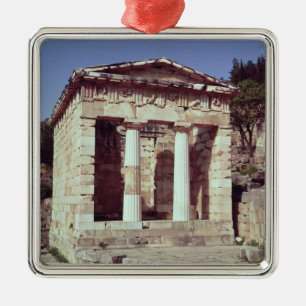 The Temple of the Treasures of the Athenians Metal Ornament
