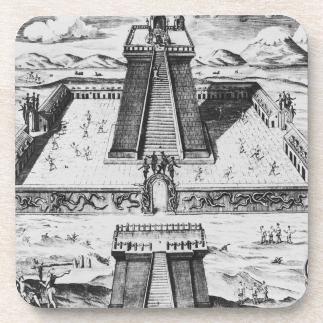 The Templo Mayor at Tenochtitlan Coaster (Front)
