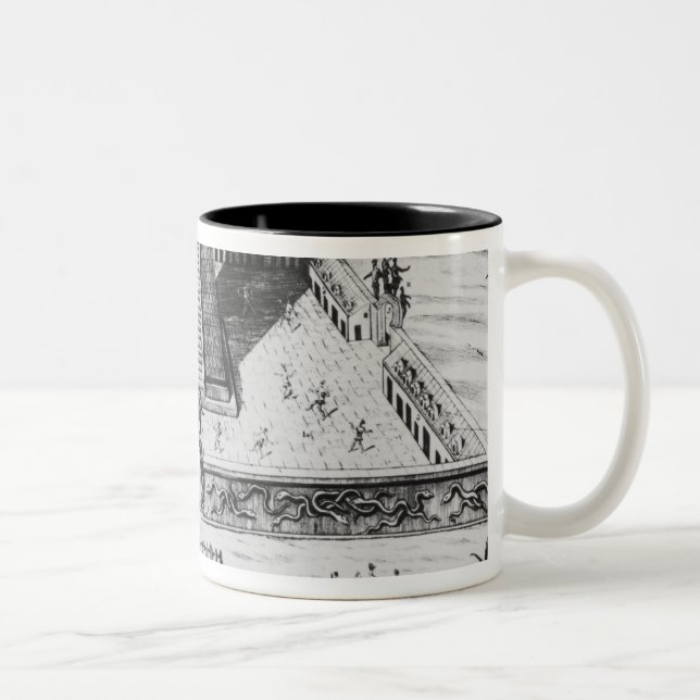 The Templo Mayor at Tenochtitlan Two-Tone Coffee Mug (Right)