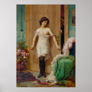 The Temptation by Hans Zatzka - poster