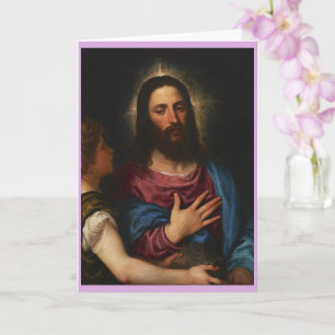 The Temptation of Christ, Titian Card