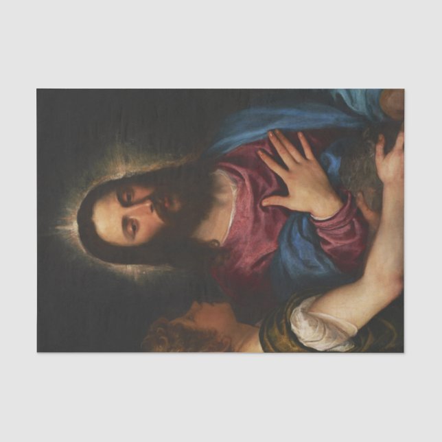 The Temptation of Christ, Titian Tissue Paper (Front)