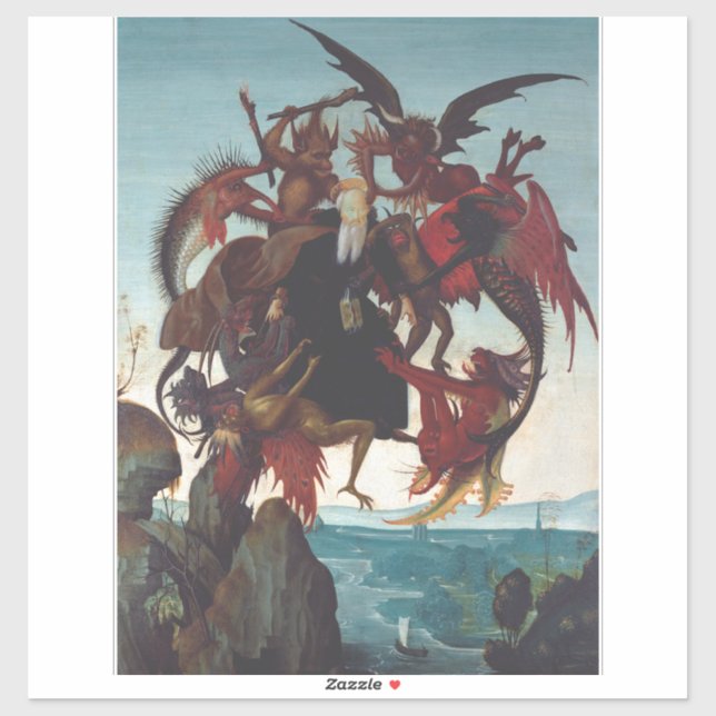 The Temptation of Saint Anthony by Michelangelo (Sheet)