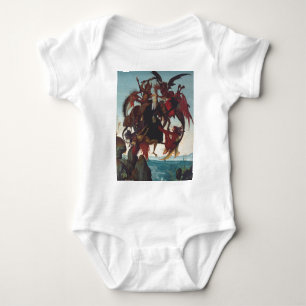 The Temptation of Saint Anthony by Michelangelo Baby Bodysuit