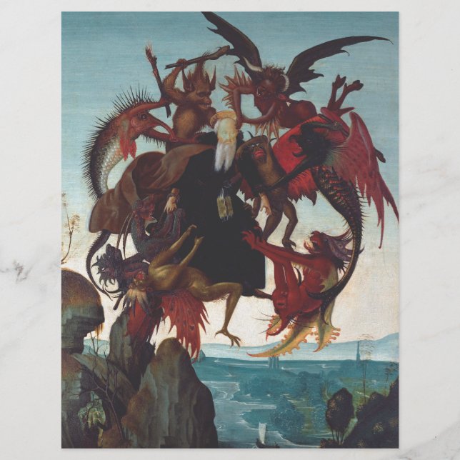 The Temptation of Saint Anthony by Michelangelo Flyer (Front)