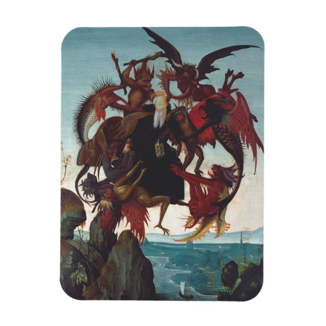 The Temptation of Saint Anthony by Michelangelo Magnet (Vertical)
