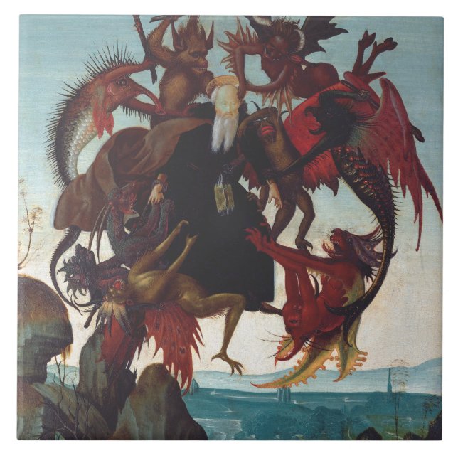 The Temptation of Saint Anthony by Michelangelo Tile (Front)