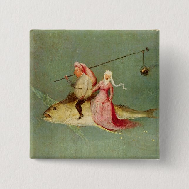 The Temptation of St. Anthony 2 2 Inch Square Button (Front)