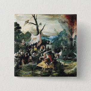The Temptation of St. Anthony 2 Inch Square Button