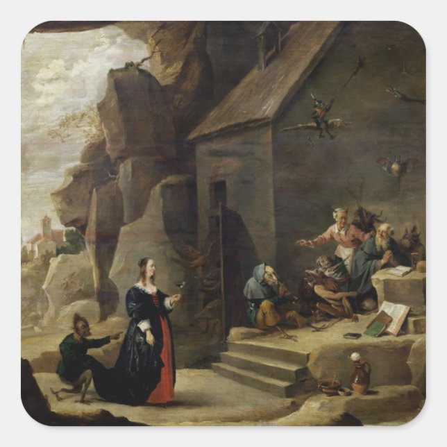 The Temptation of St. Anthony 2 Square Sticker (Front)