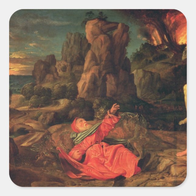 The Temptation of St. Anthony, c.1530 Square Sticker (Front)