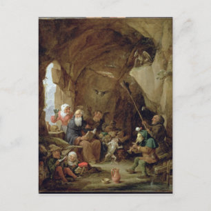 The Temptation of St. Anthony in a Rocky Cavern Postcard