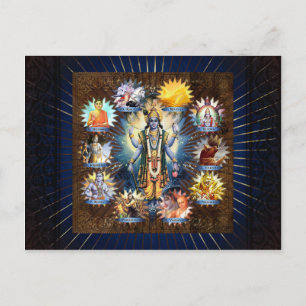 The Ten Avatars Of Vishnu - Postcard