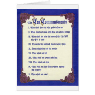 THE TEN COMMANDMENTS