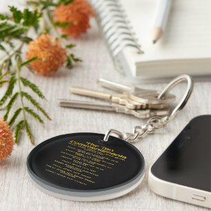 The Ten Commandments 01 Keychain