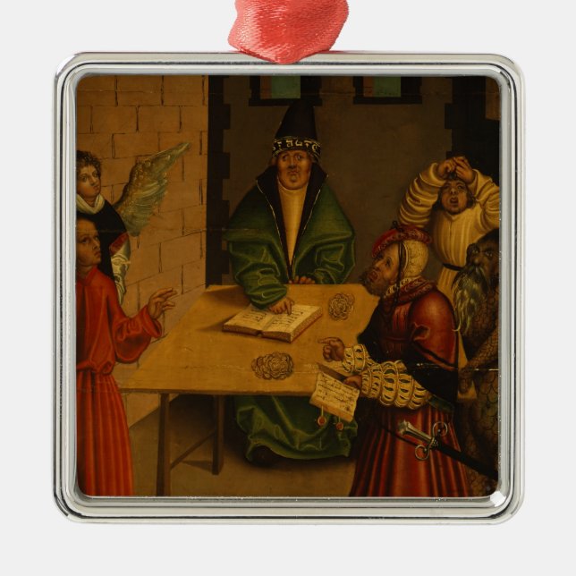 The Ten Commandments, 1516 Metal Ornament (Front)
