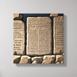 The Ten Commandments Canvas Print