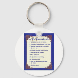 THE TEN COMMANDMENTS KEYCHAIN