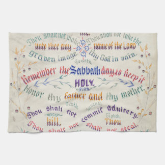 The Ten Commandments Kitchen Towel