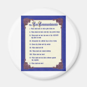 THE TEN COMMANDMENTS MAGNET