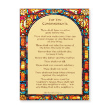 The Ten Commandments Magnet