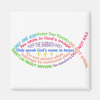 The Ten Commandments Magnet