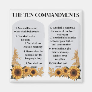 The Ten Commandments Magnet