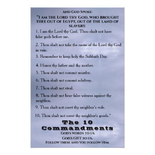 The Ten Commandments Poster