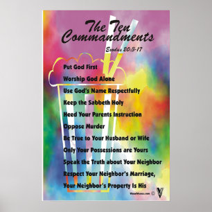 The Ten Commandments Poster