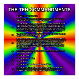 The Ten Commandments Poster