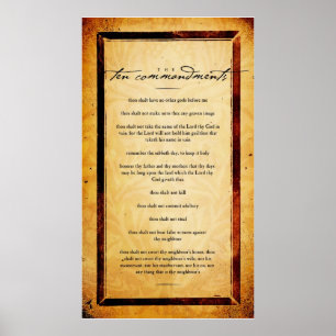 The Ten Commandments Poster