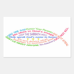 The Ten Commandments Sticker