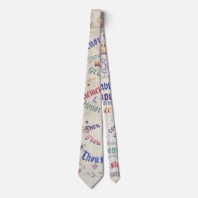 The Ten Commandments Tie (Front)