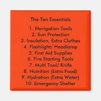 The Ten Essentials Magnet