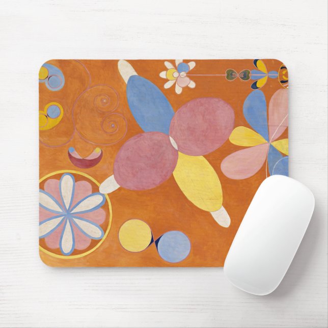 The Ten Largest, Group IV, No.3 by Hilma af Klint Mouse Pad (With Mouse)